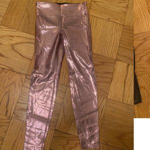 Heroine Sport sparkle leggings in light pink, size medium